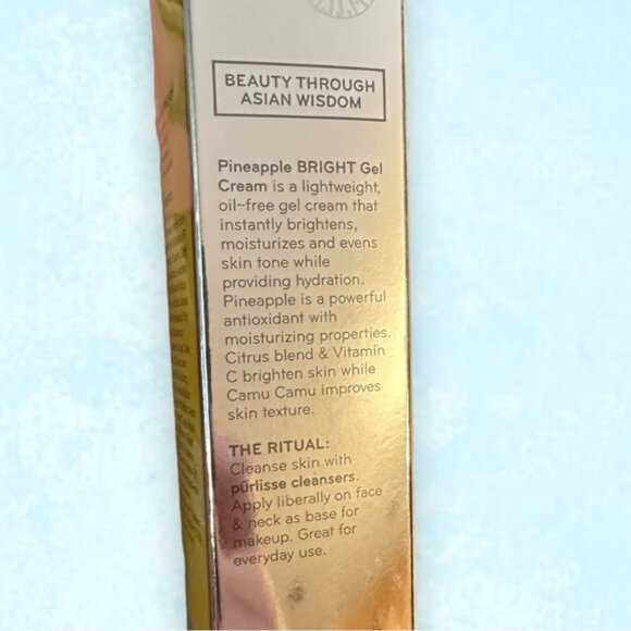 🆕 NWT Purlisse Pineapple Bright Gel Cream Moisturizer - Picture 7 of 10